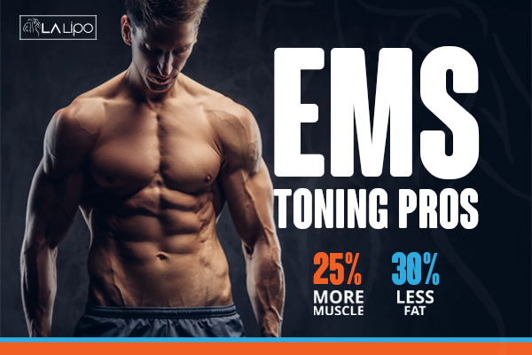 Image of man with sculpted stomach showing the fat loss and muscle gain of LA-EMS Body Sculpting Treatment Rayleigh